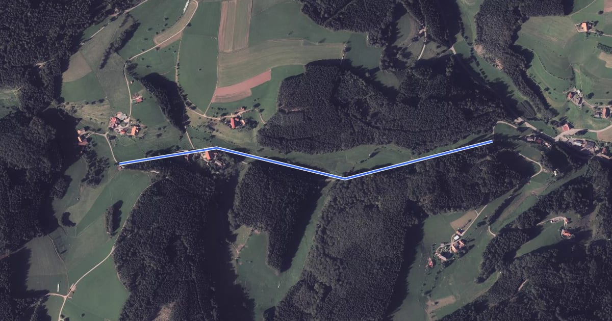 Маршрут Uhlsbach-Weg - Uhlsbach на спутниковом снимке