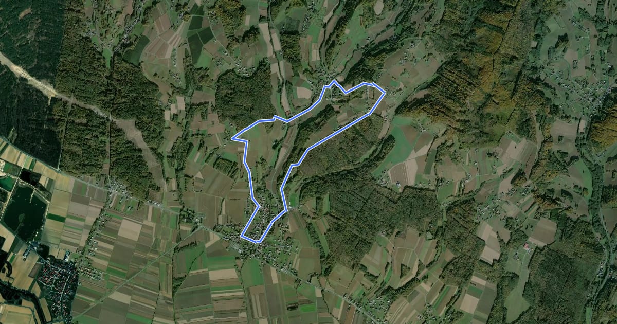 Маршрут Uhudlerkunstwanderweg Teil 1 на спутниковом снимке