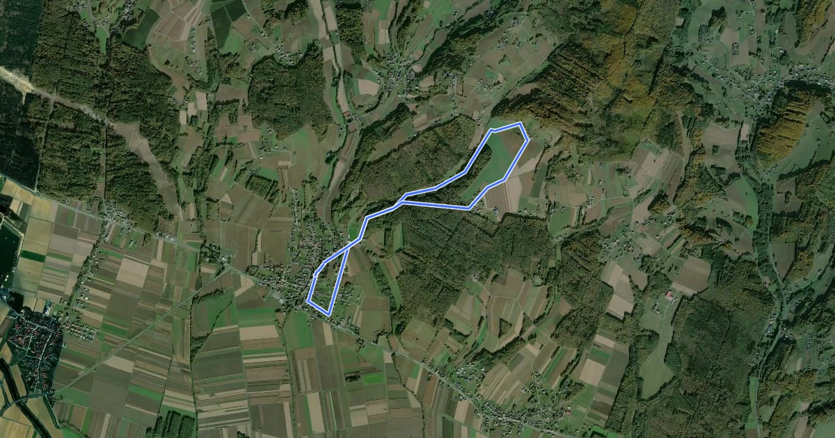 Маршрут Uhudlerkunstwanderweg Teil 2 на спутниковом снимке