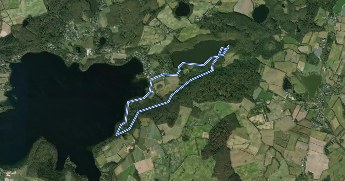 Маршрут Uklei-Route на спутниковом снимке