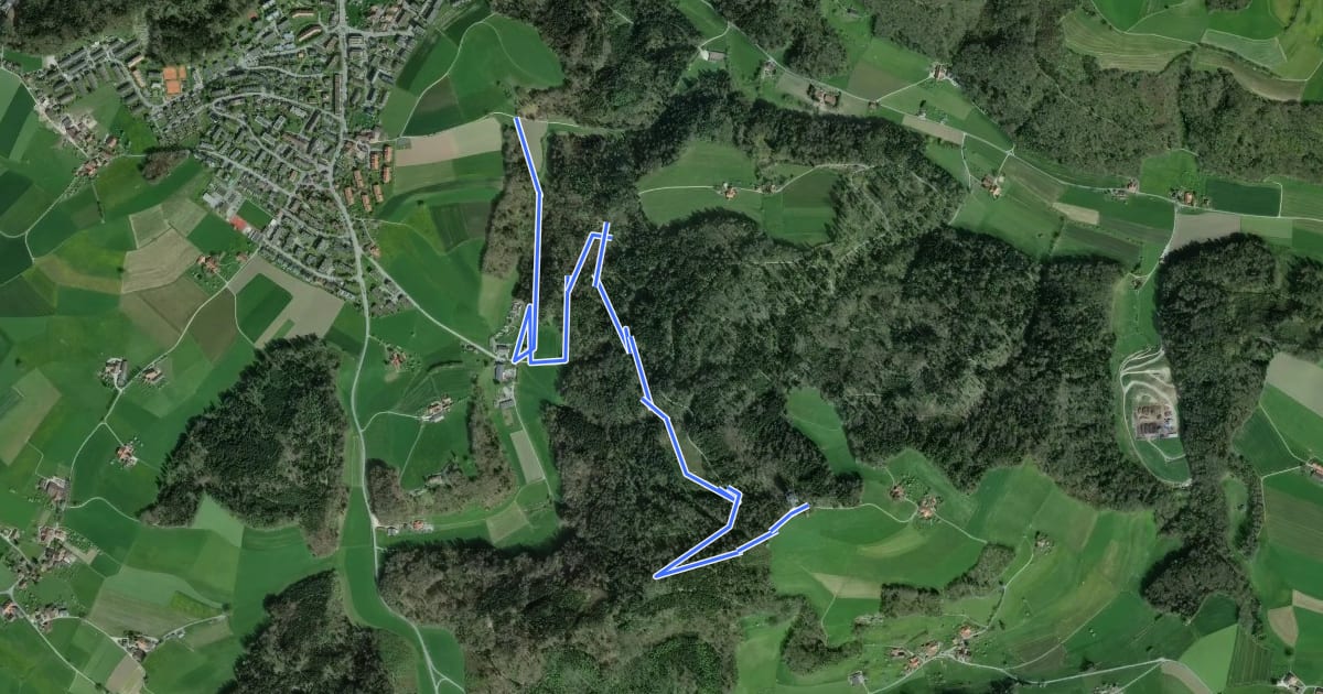 Маршрут Ulmizberg Trail на спутниковом снимке