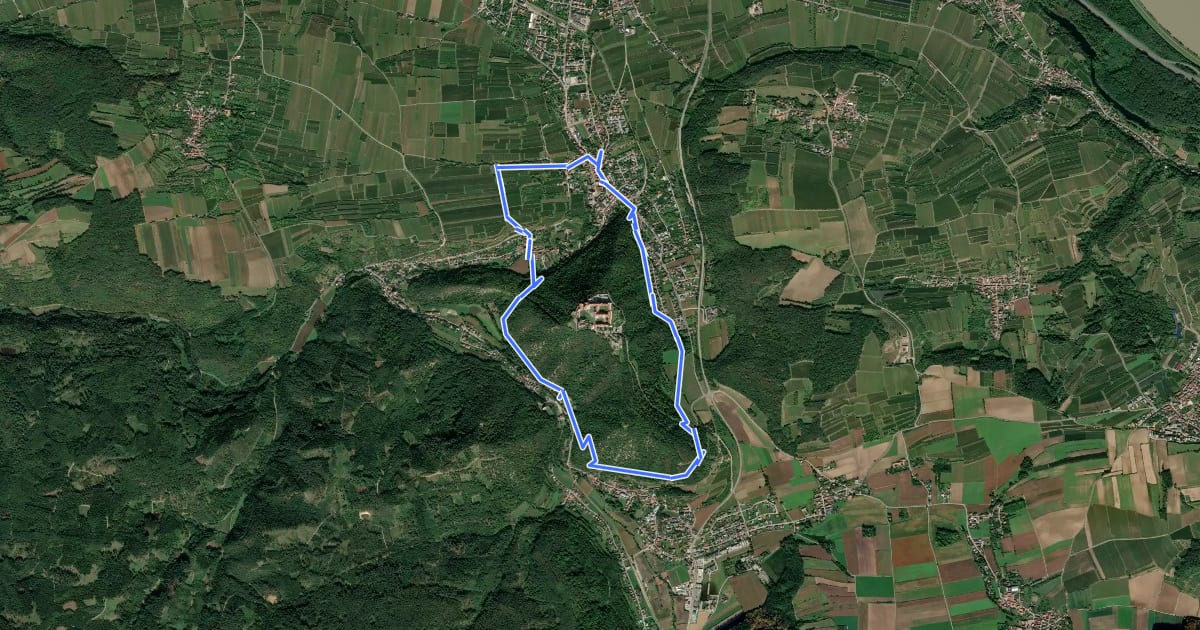 Маршрут Um den Stiftsberg (F5) на спутниковом снимке