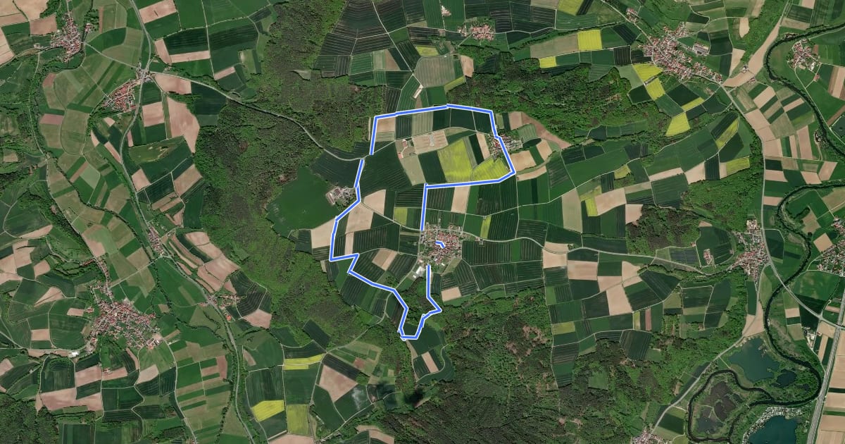 Маршрут Ummersberg Runde на спутниковом снимке