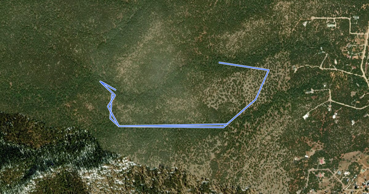 Маршрут Un Poquito Trail на спутниковом снимке