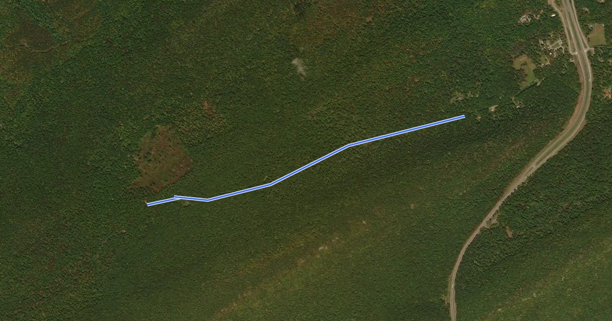 Маршрут Underwood Trail на спутниковом снимке