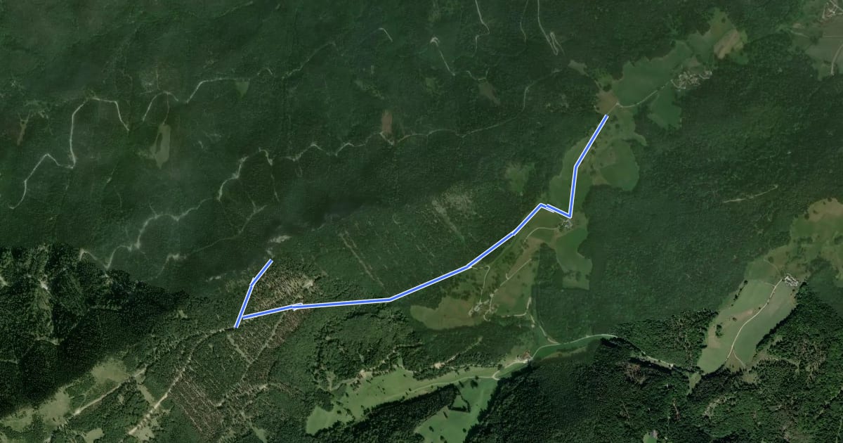 Маршрут Ungerberg - Gauermannhütte на спутниковом снимке