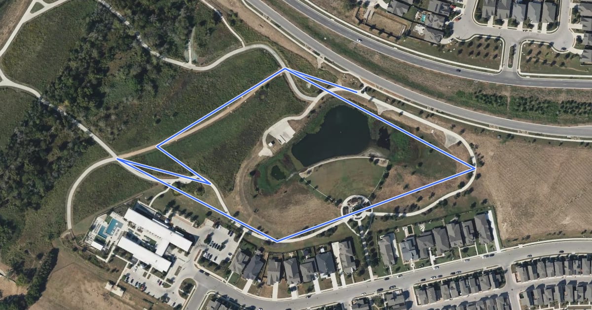Маршрут Union Park East Loop на спутниковом снимке