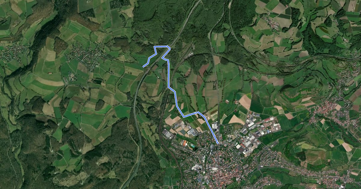 Маршрут unknown_Spessartbund_Schluechtern на спутниковом снимке