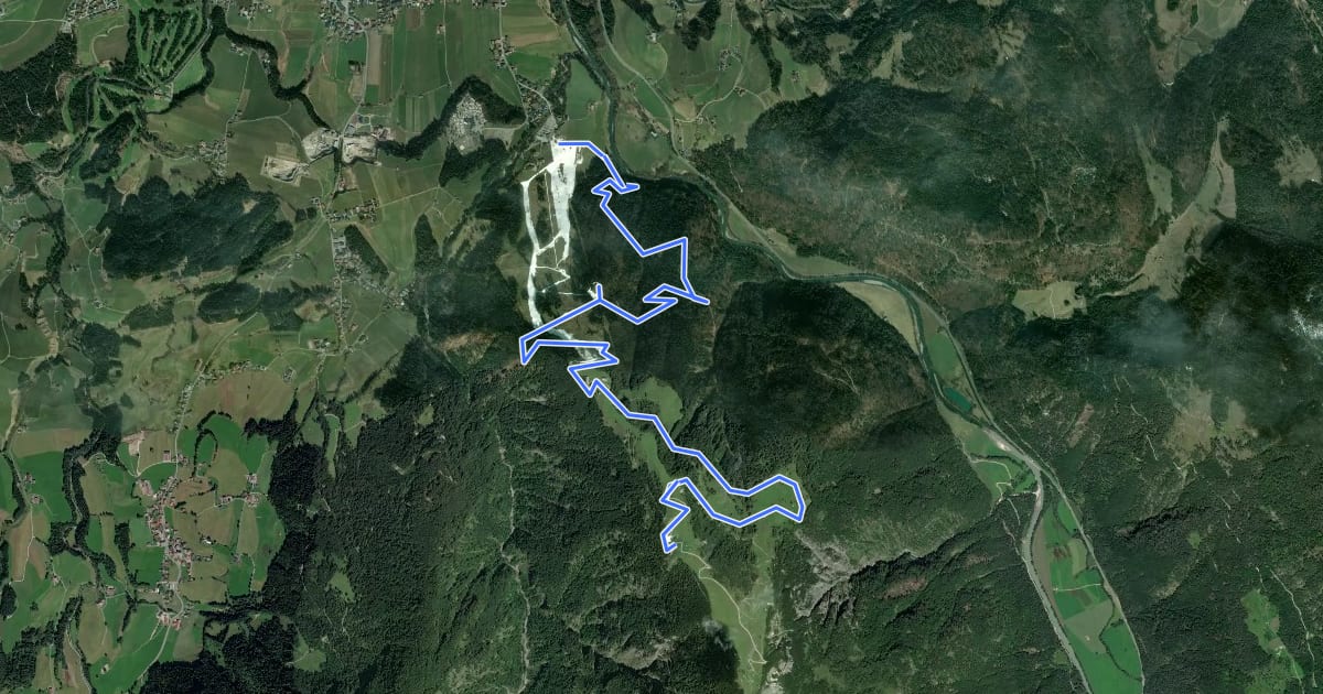 Маршрут Unterberg на спутниковом снимке
