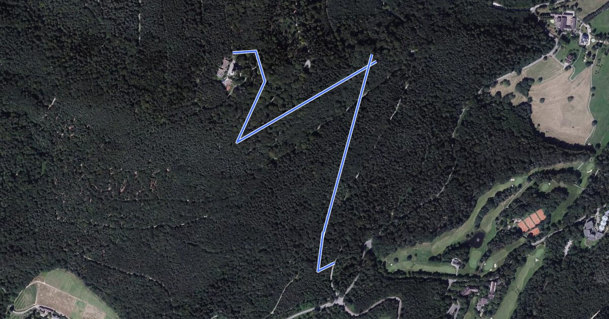Маршрут Untere Turmstraße - Fremersberg на спутниковом снимке