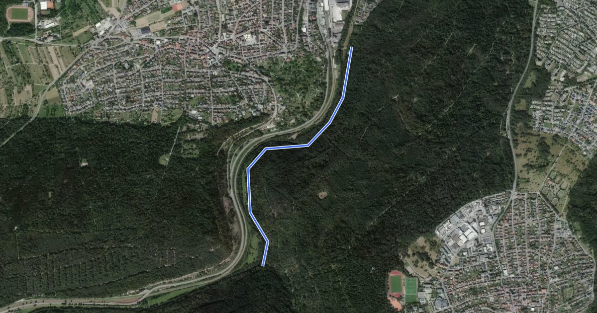 Маршрут Unterer Enzsteg - Oberer Enzsteg на спутниковом снимке