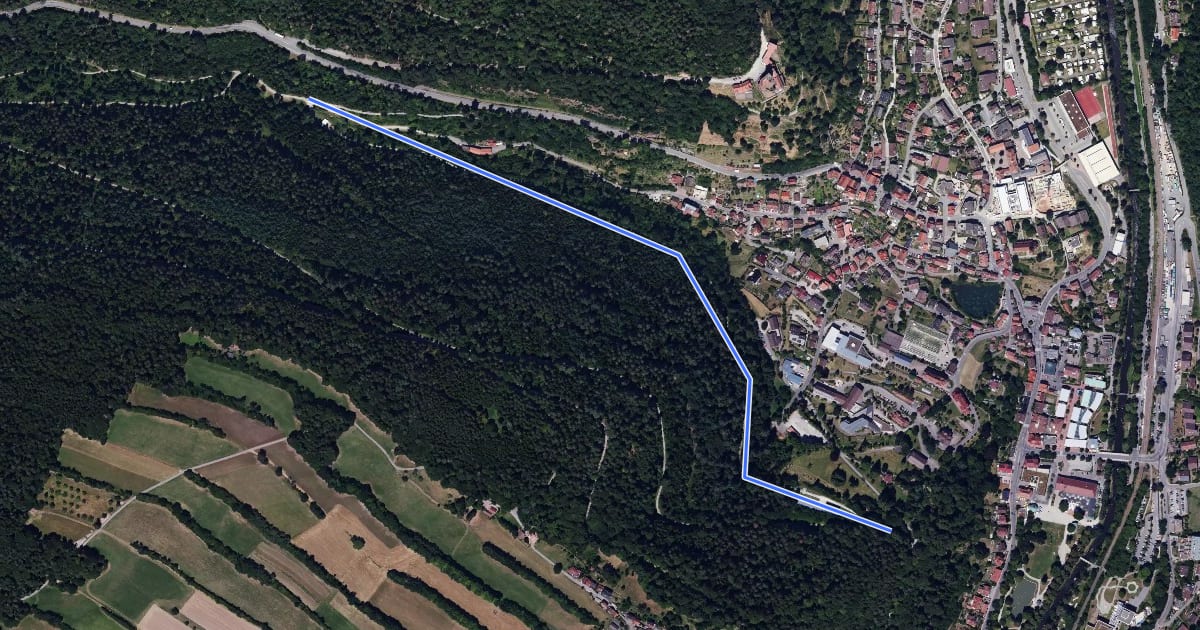 Маршрут Unterer Finkenbergweg - Schönblick на спутниковом снимке
