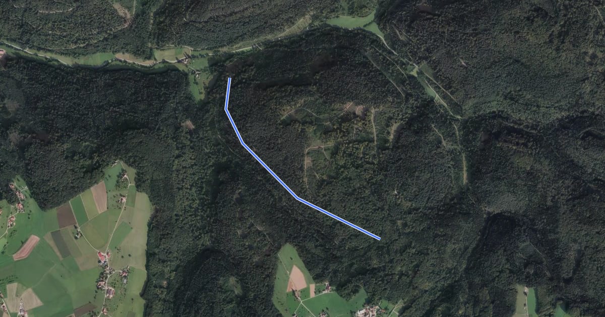 Маршрут Unterer Rollberg - Rollberg на спутниковом снимке