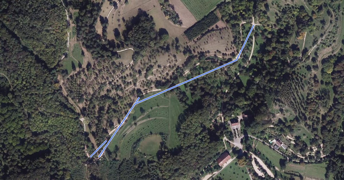 Маршрут Unterer Wetzentalweg - Hüttenweg на спутниковом снимке