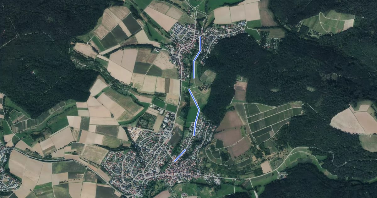 Маршрут Untergruppenbach Rundwanderweg R2 на спутниковом снимке