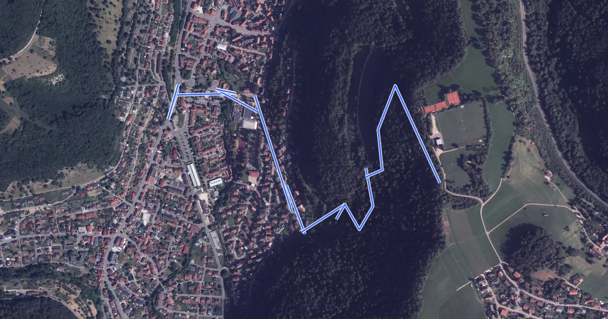 Маршрут Unterhausen Var2 - Burgstein на спутниковом снимке