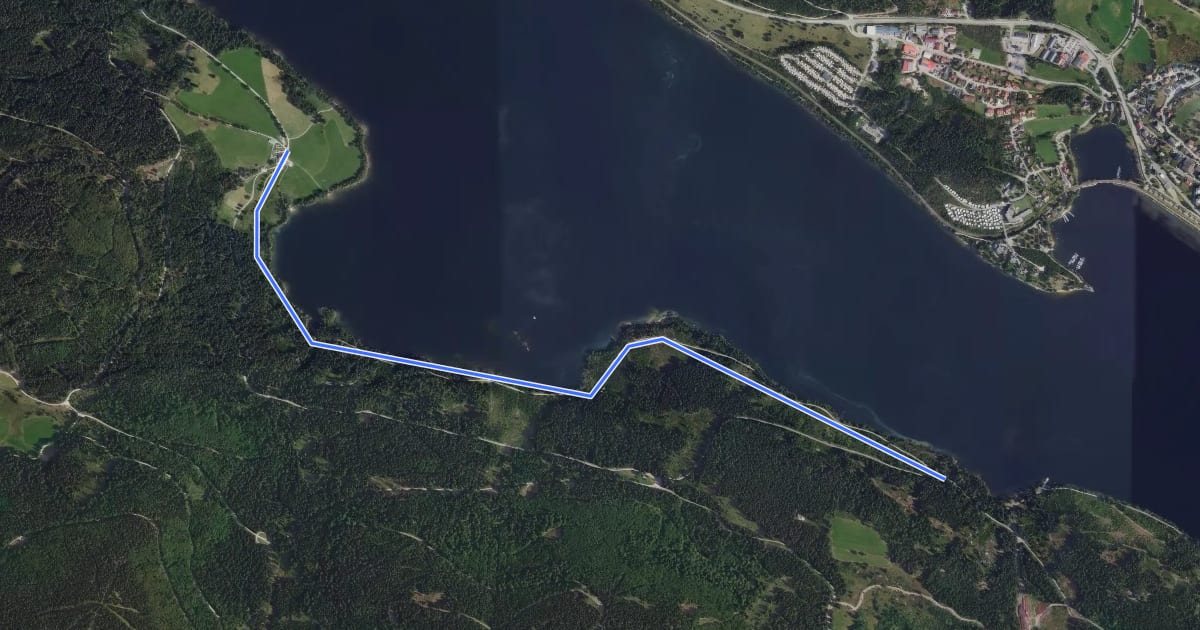 Маршрут Unterkrummen - Unterkrummenweg на спутниковом снимке