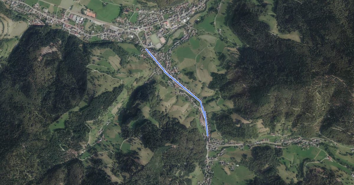 Маршрут Untermünstertal Belchenblick - Im Elsaß на спутниковом снимке