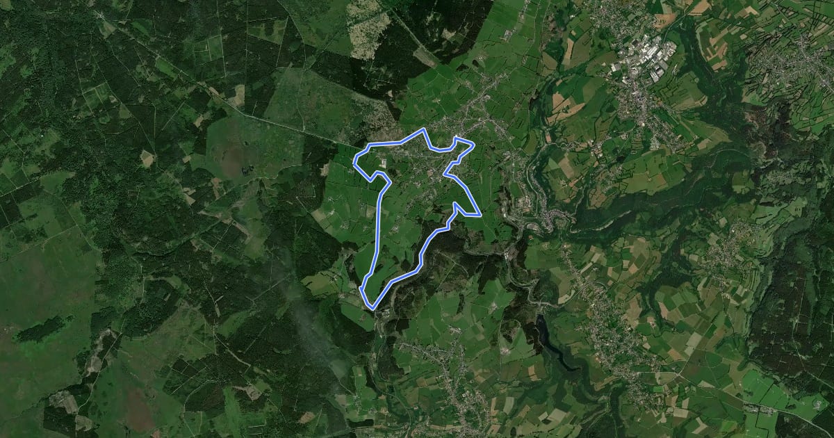 Маршрут Unterwegs in Mützenich [36] на спутниковом снимке