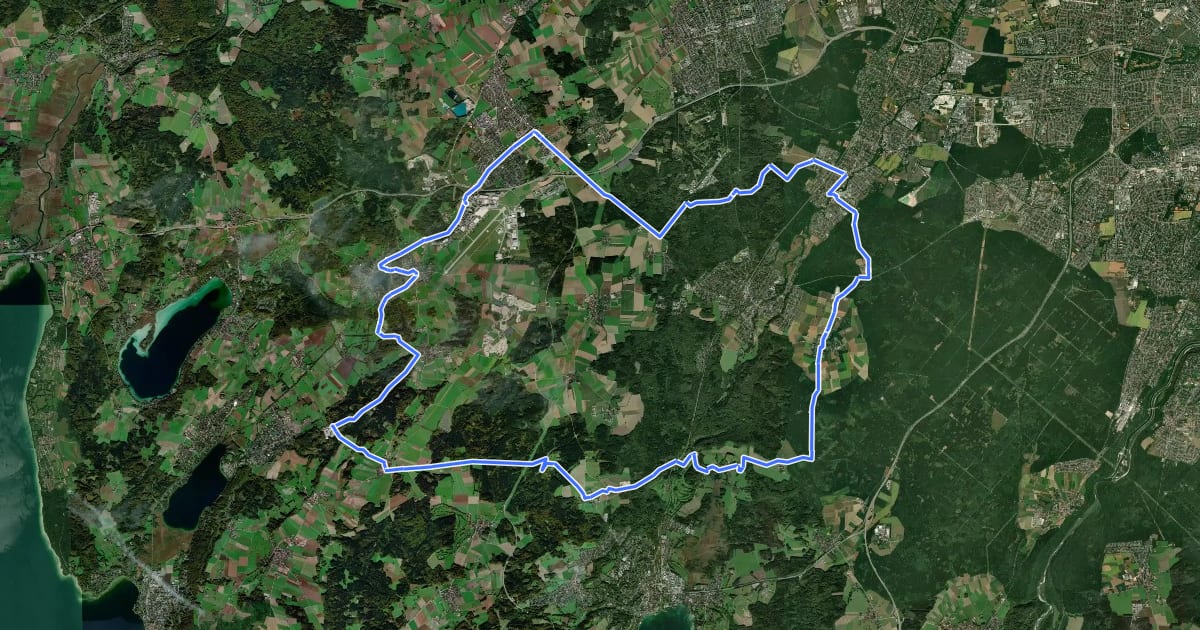 Маршрут Unterwegs mit den Römern на спутниковом снимке