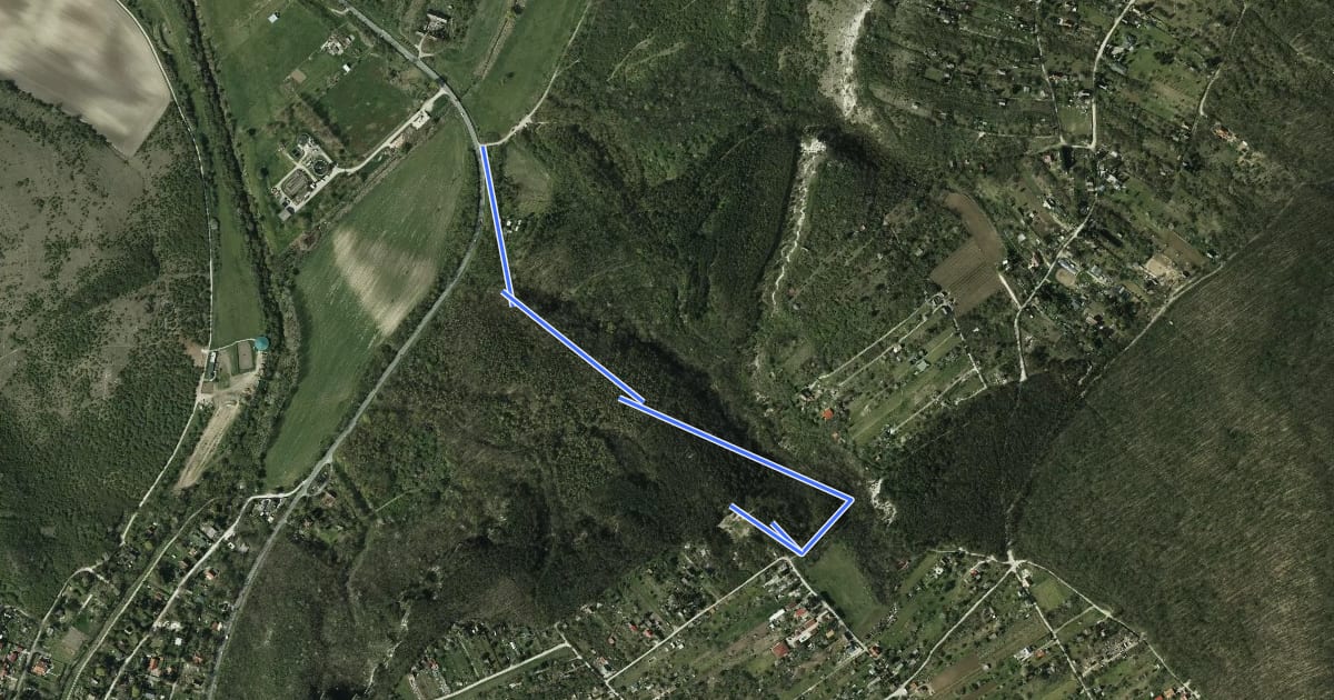 Маршрут Uphill на спутниковом снимке