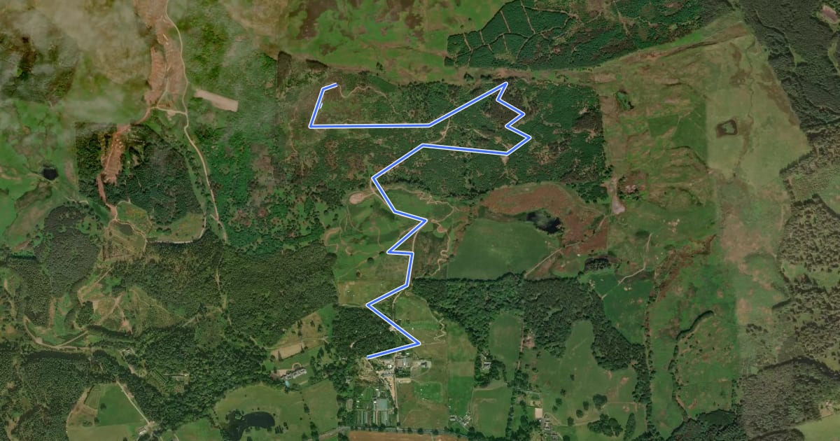 Маршрут Uphill Access на спутниковом снимке