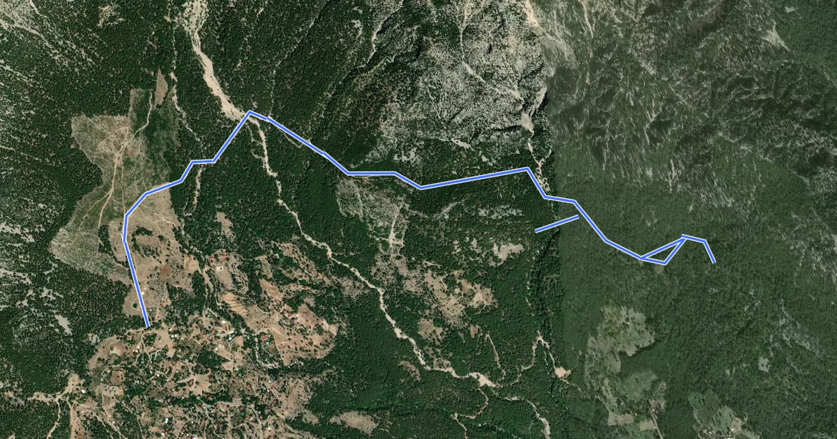 Маршрут Upper Beycik - Laodikea K13 на спутниковом снимке