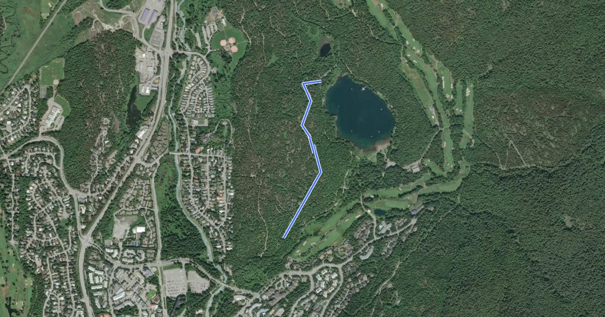 Маршрут Upper Panorama на спутниковом снимке