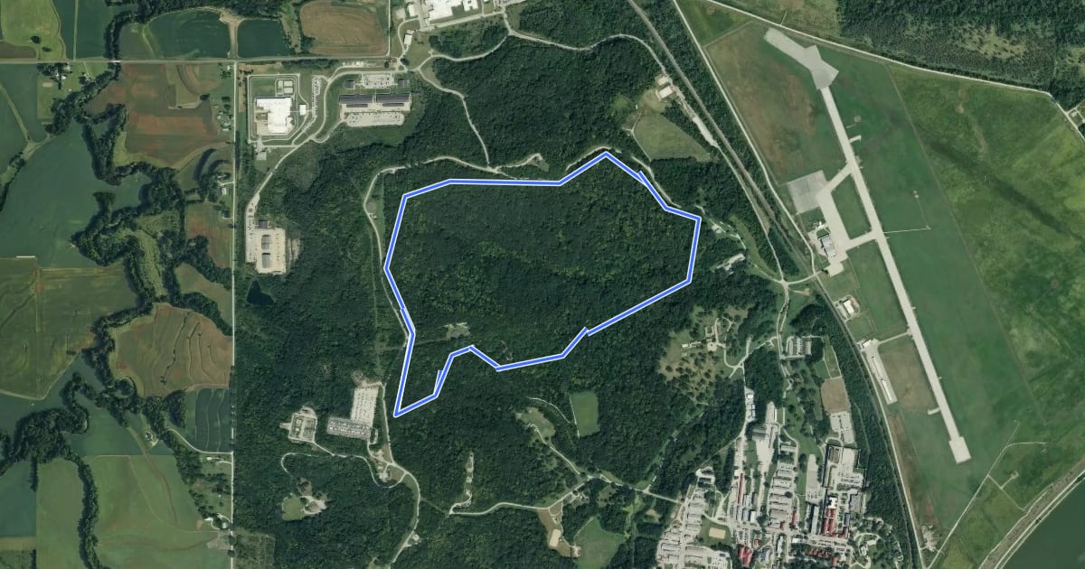 Маршрут Upper Route на спутниковом снимке