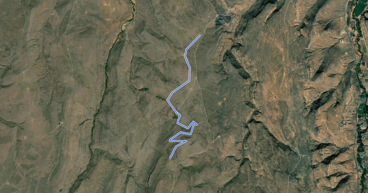 Маршрут Upper Sugar Loaf на спутниковом снимке