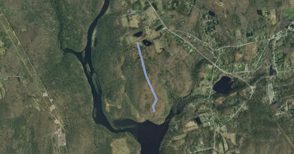 Маршрут Upper Vista Trail на спутниковом снимке