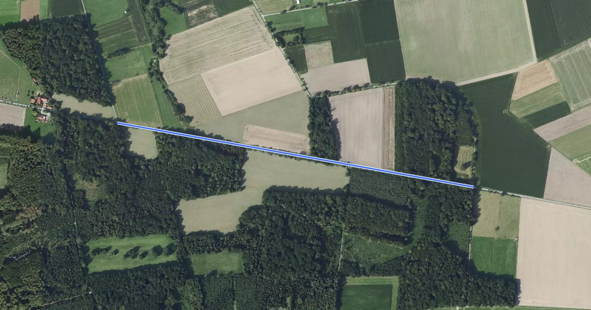 Маршрут Upsprunge Route 3 на спутниковом снимке