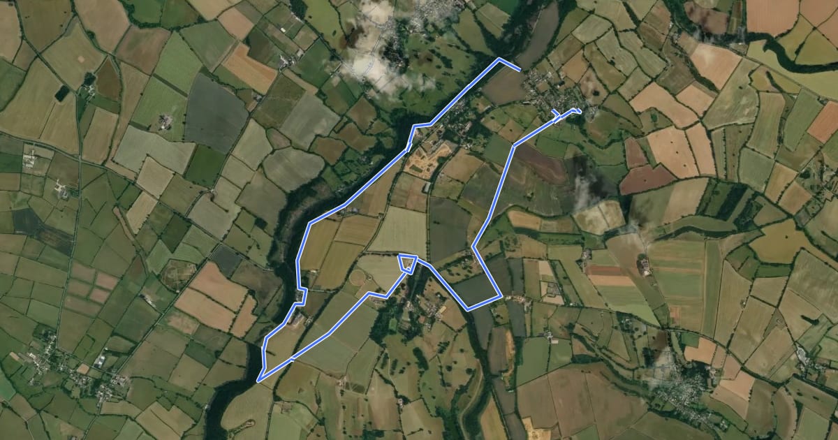 Маршрут Upton House Ley Line Walk, Upton House and Gardens на спутниковом снимке