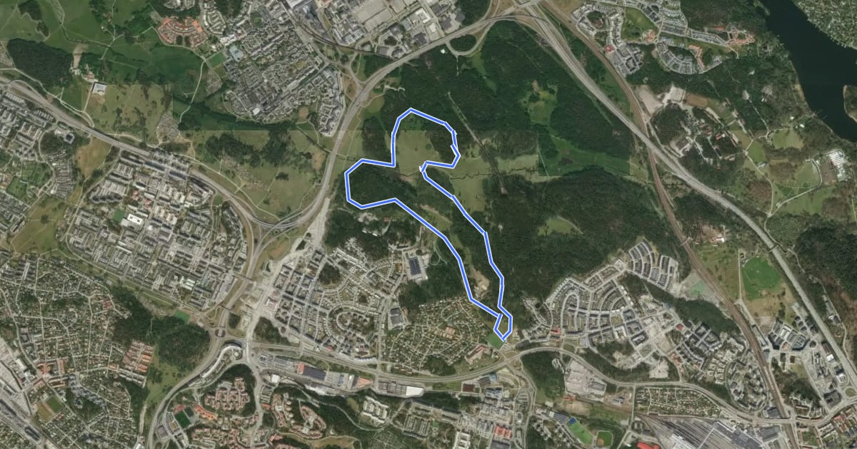 Маршрут Ursvik 5 km на спутниковом снимке