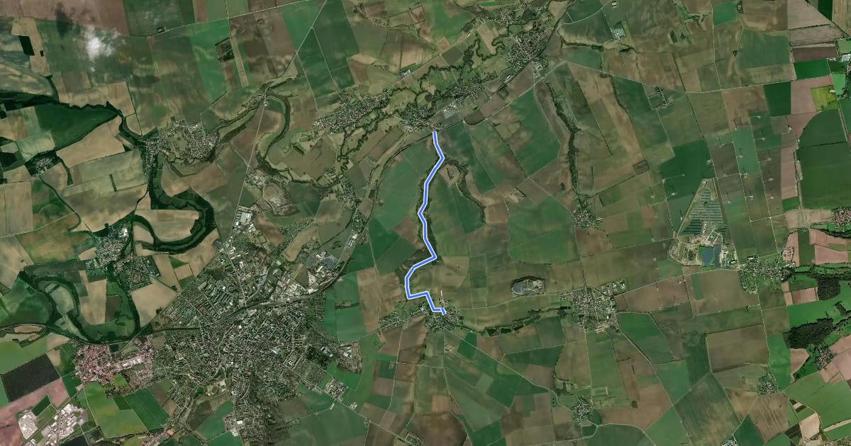 Маршрут Utenbach Wanderweg на спутниковом снимке