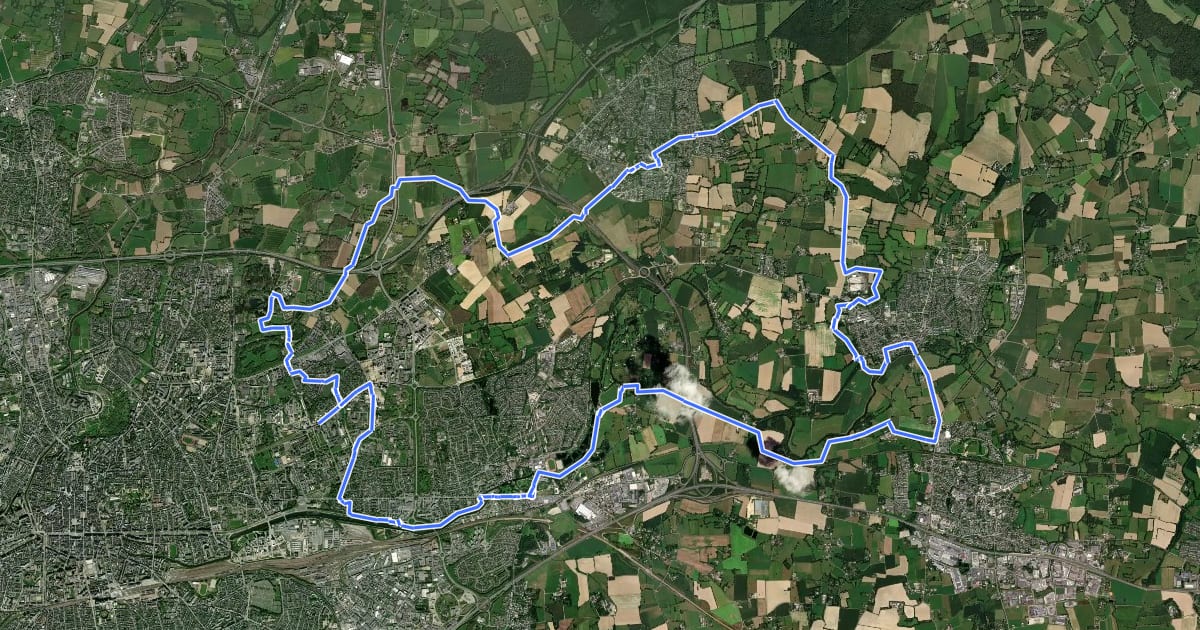 Маршрут Vélo Promenade® en Pays de Rennes n°12: Côté jardin на спутниковом снимке