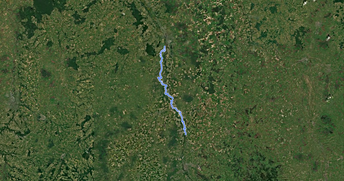Маршрут Véloroute du Massif Central : Projet Billy-Bressolles на спутниковом снимке