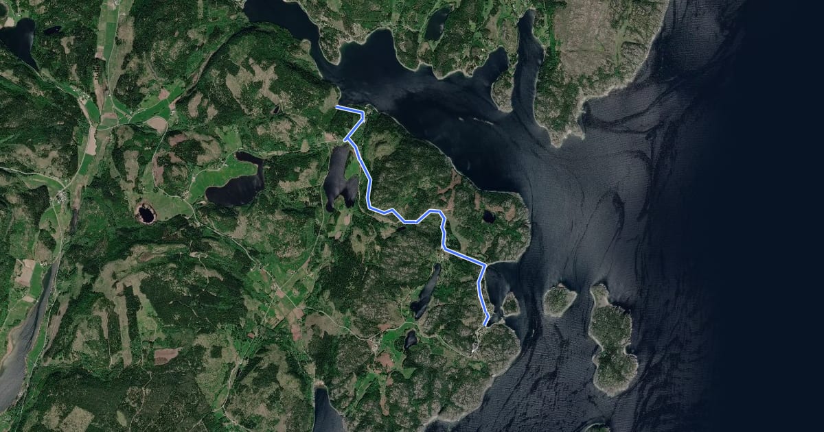 Маршрут Världsarvsleden: Etapp 7, Älgsjö - Bönhamn на спутниковом снимке