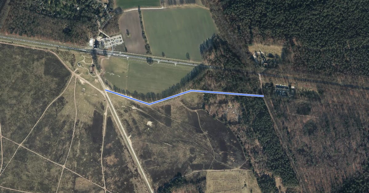 Маршрут V02-V03 на спутниковом снимке