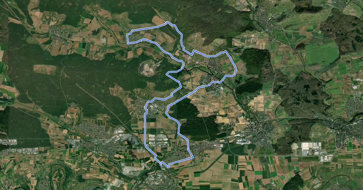 Маршрут VAI-Tour-Nord на спутниковом снимке