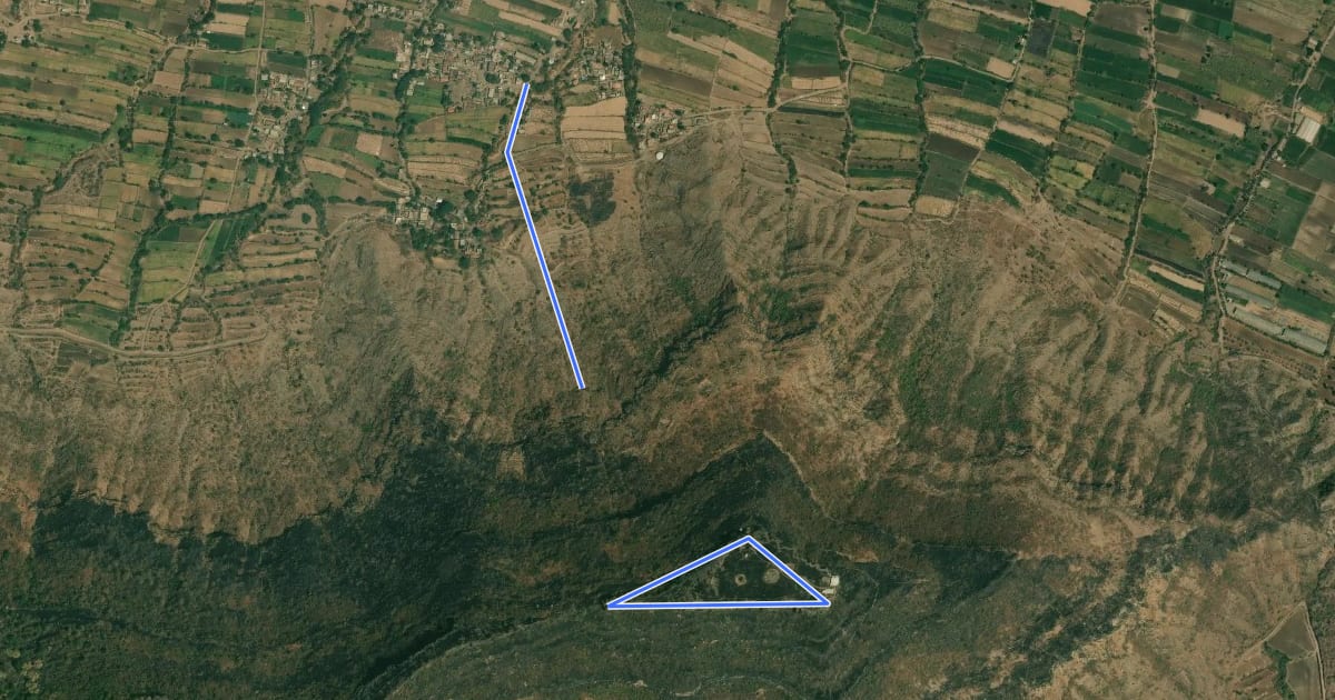 Маршрут Vairatgad Fort на спутниковом снимке
