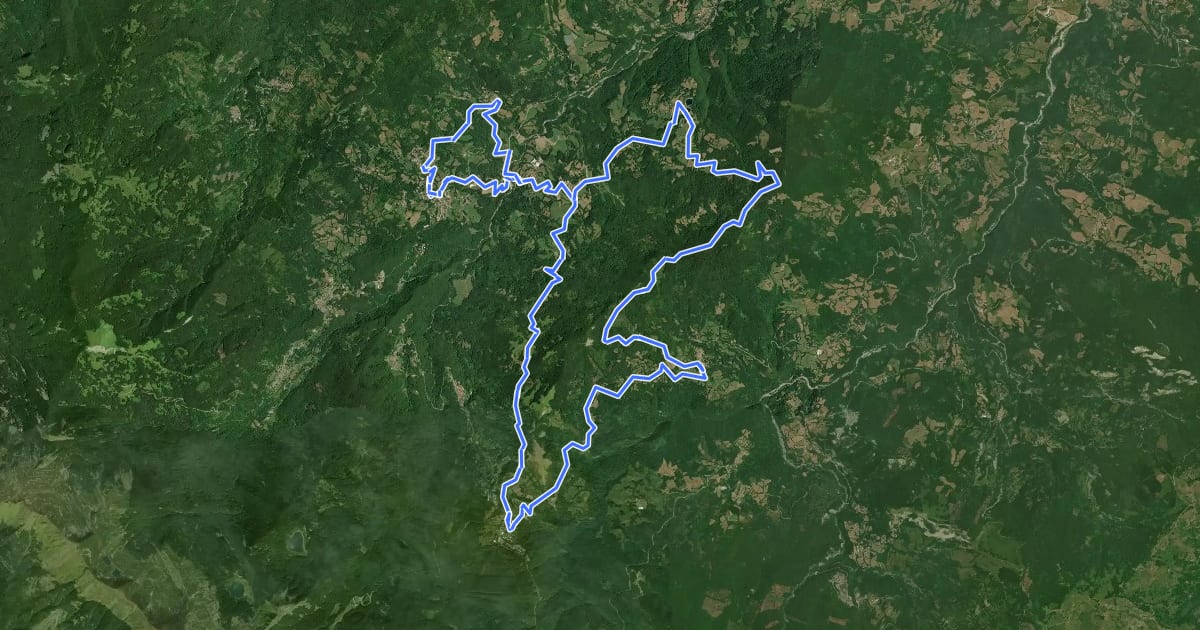 Маршрут Val d'Enza (2) на спутниковом снимке