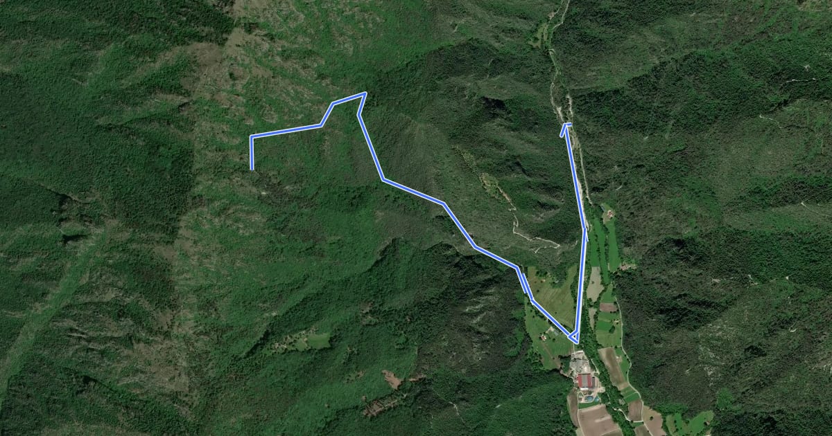 Маршрут Val di Bondo, La Colma, Molvina на спутниковом снимке