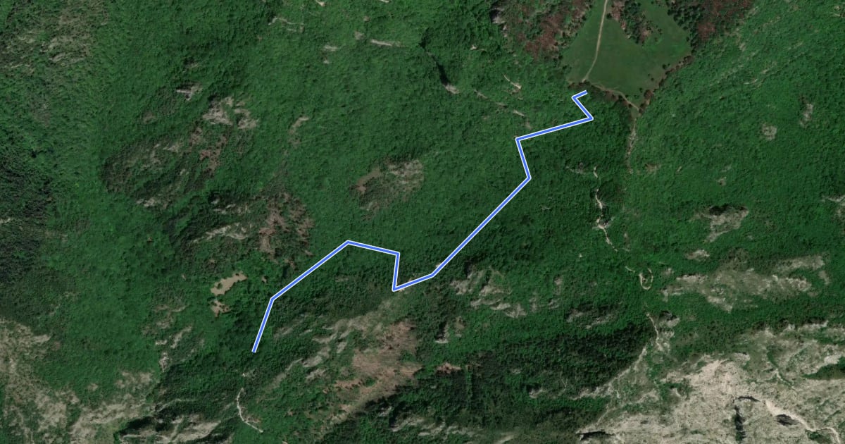 Маршрут Valacco, Passo Gul на спутниковом снимке