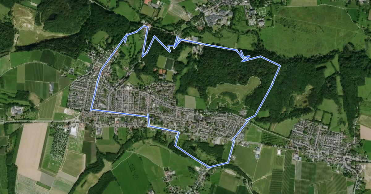 Маршрут Valkenburg B6 Valkenburg a/d Geul на спутниковом снимке