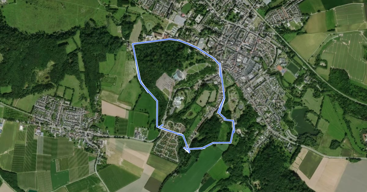 Маршрут Valkenburg Va4 на спутниковом снимке