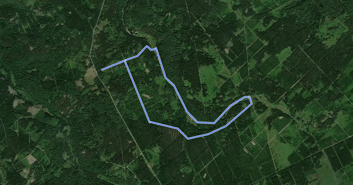 Маршрут Vallée de la Soor на спутниковом снимке