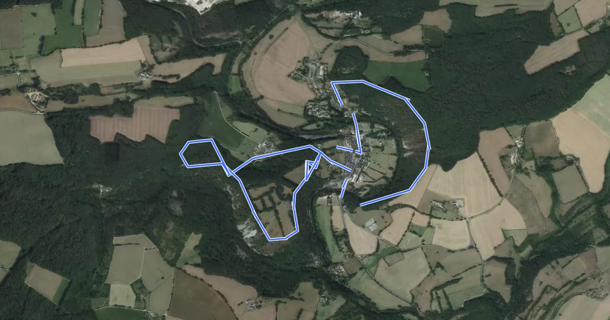Маршрут Vallée de Misère на спутниковом снимке