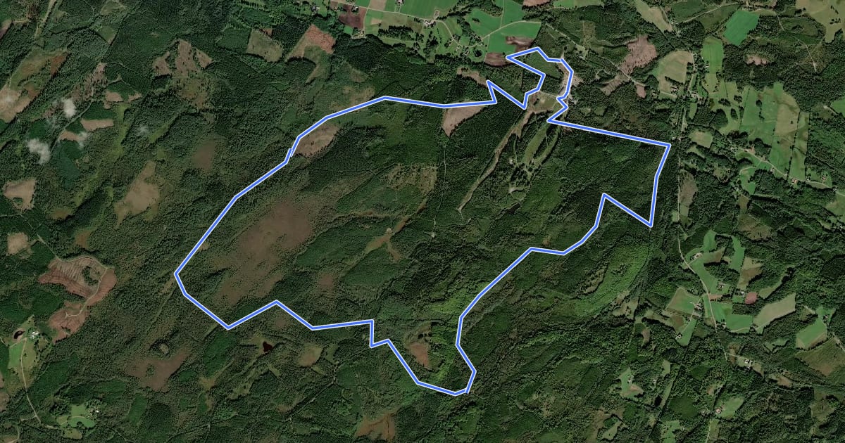 Маршрут Vallåsen на спутниковом снимке