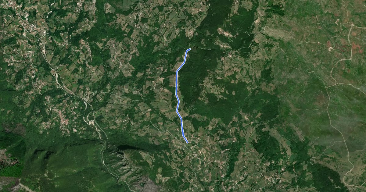 Маршрут Vallantica на спутниковом снимке